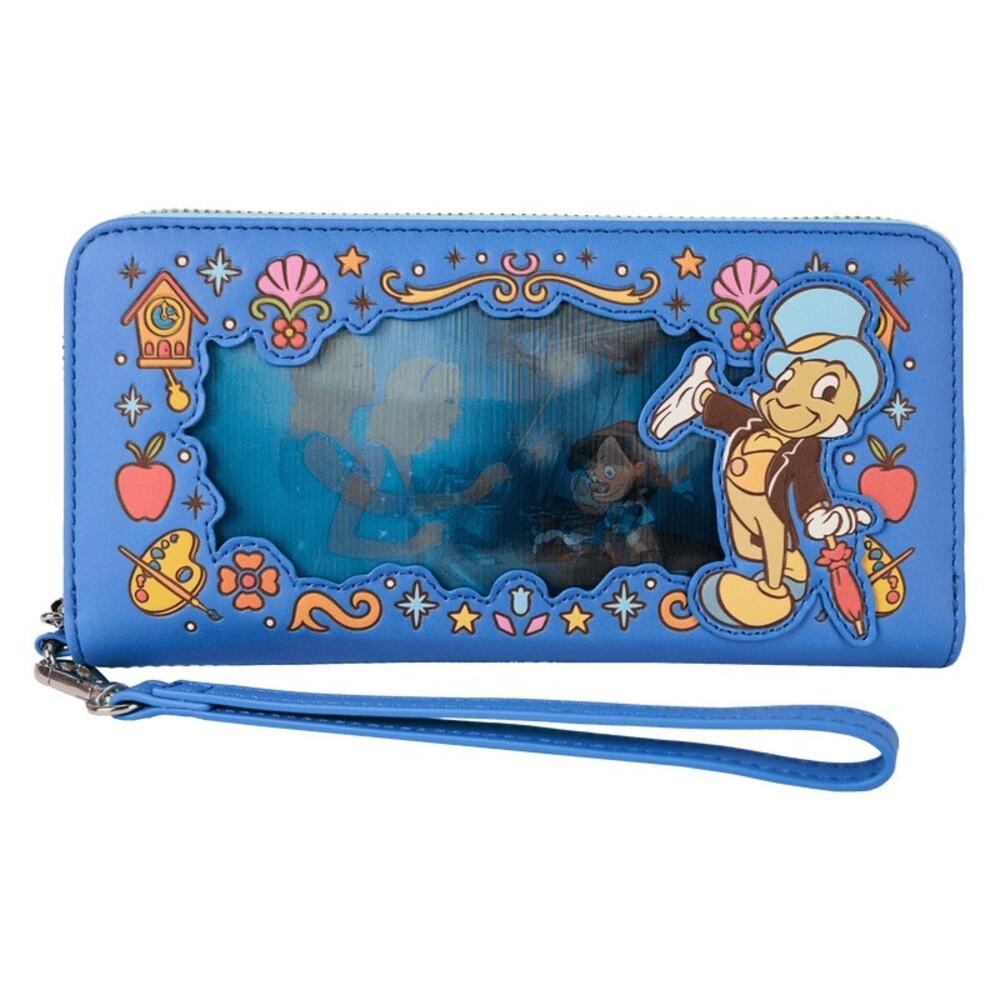 Loungefly Pinocchio Exclusive Blue Fairy Lenticular Wristlet Wallet NWT